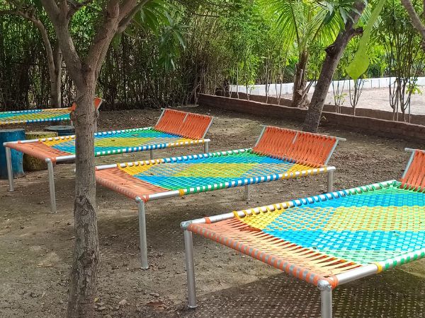 Relax in Shaded Rest Areas at Aroha Srushti Farms