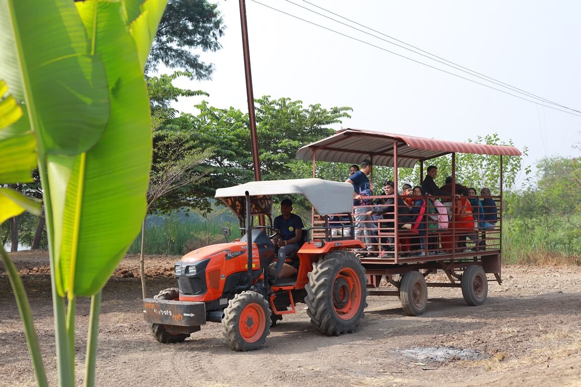 Tractor Ride to River